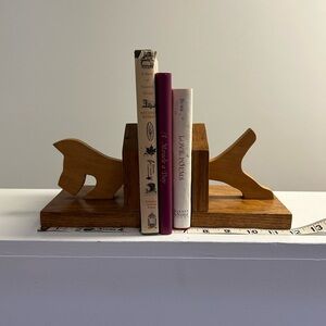 Wooden Scotty Dog Bookends